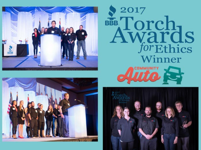 Community Auto named Winner of BBB Torch Awards for Ethics