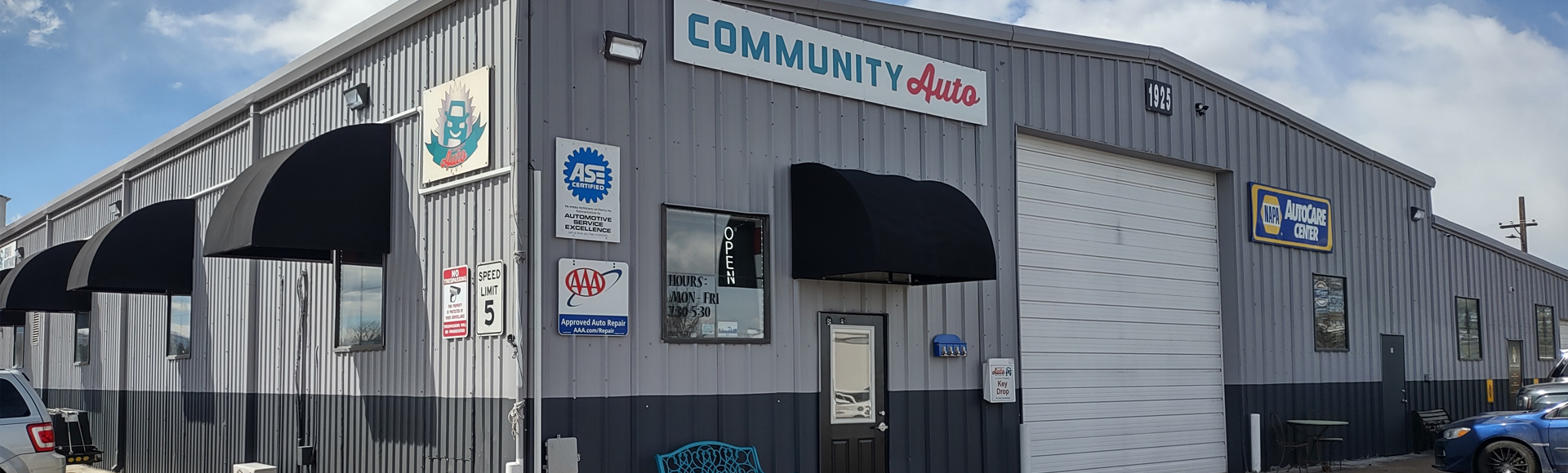 Exterior of Building, Sunset | Community Auto